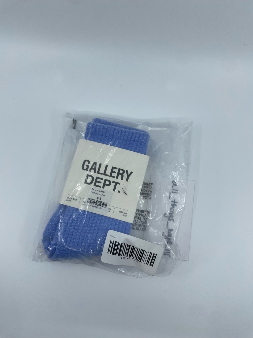 Authentic Gallery Dept Socks FPUR Purple Streetwear Designer Crew Socks New
